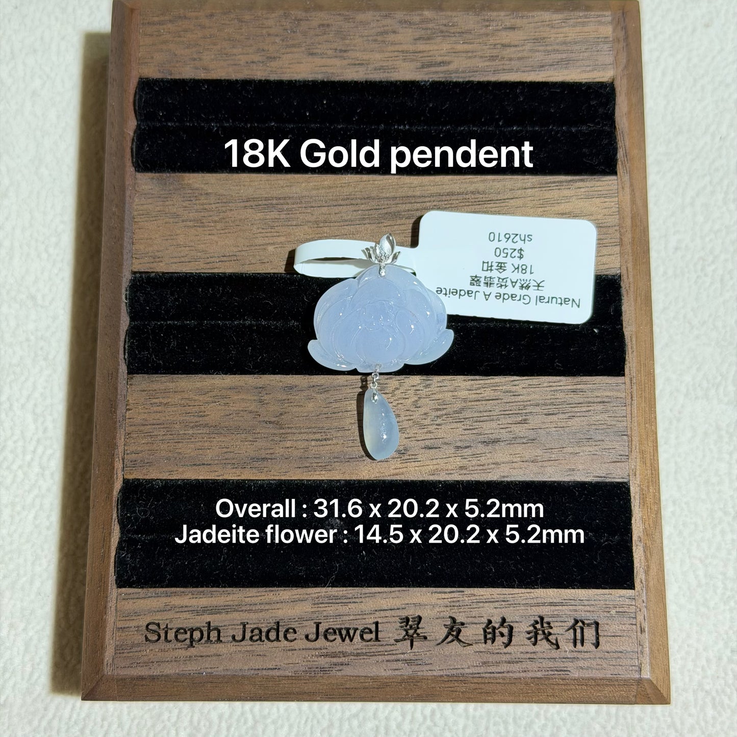 18K Pendent - lotus flower01