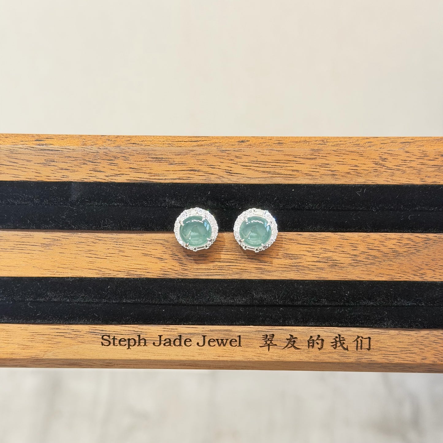 Earring - Icyblue round