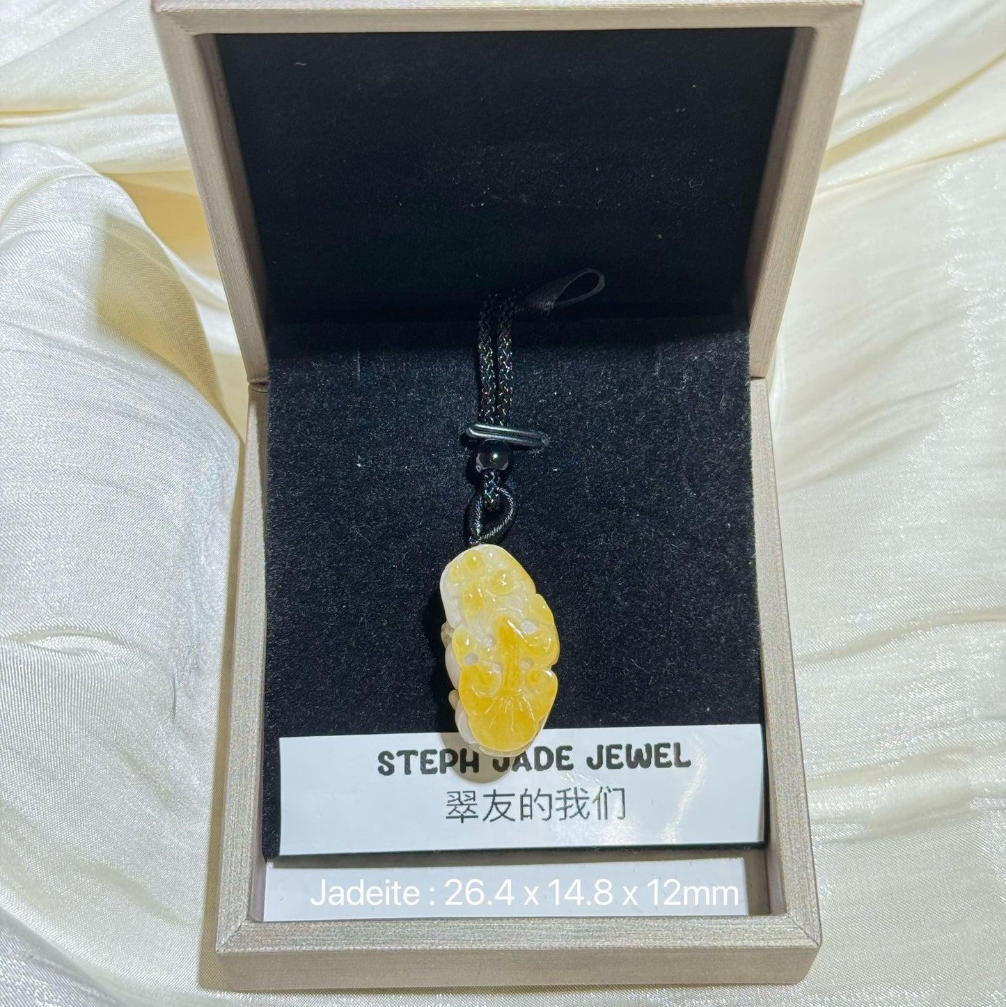 String Necklace - Yellow Pixiu