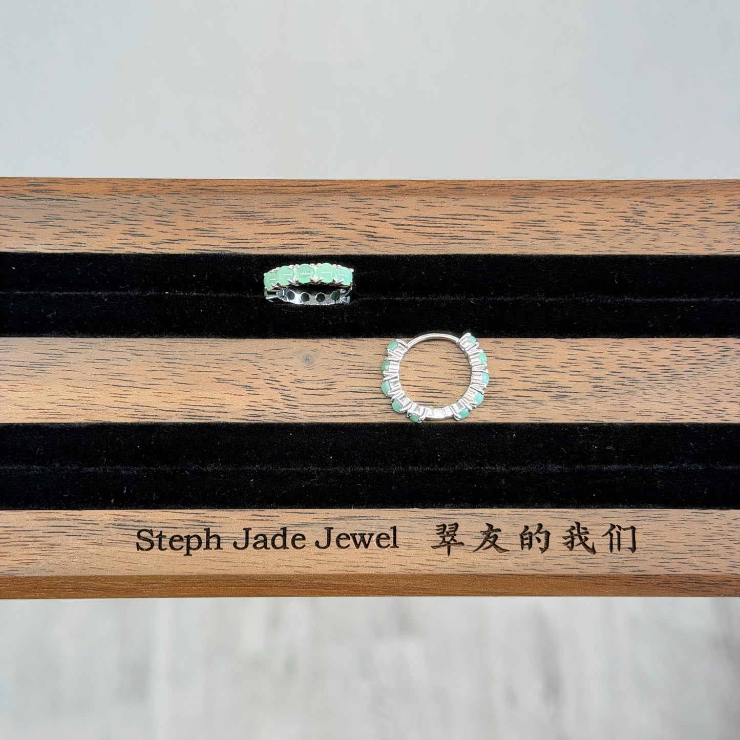 Earrings - Green Huggies