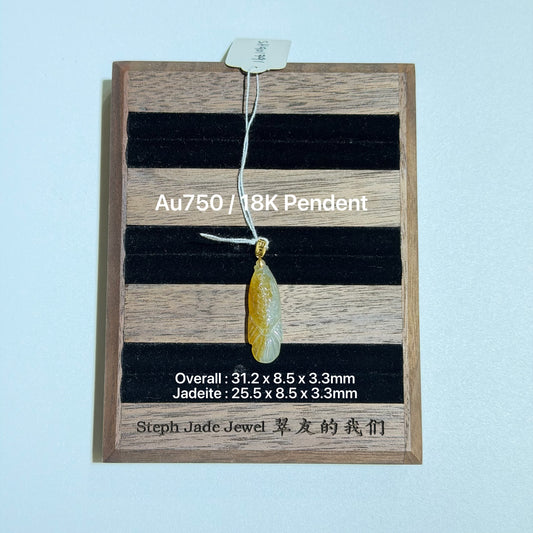 18K Pendents - Yellow fish