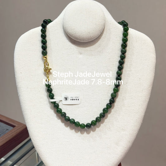 Nephrite Beads Necklace - Biyu