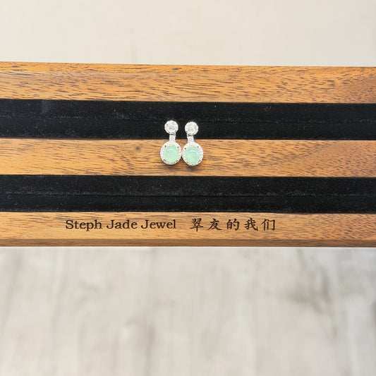 Earring - Icywhitegreen dainty