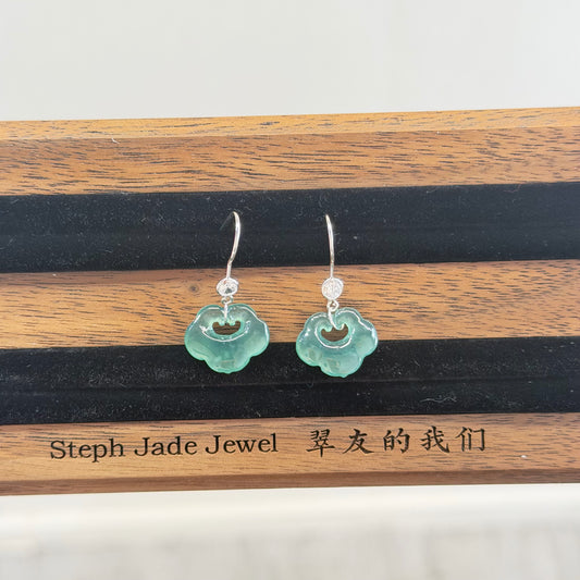 Earrings - Jadeite Ruyi