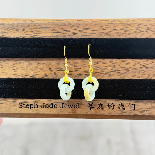 Earrings - Jadeite interlock2