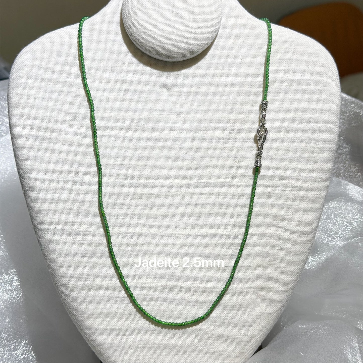 Jadeite Beads Necklace - green xiaomizhu