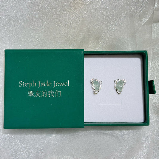 Earrings - AB butterfly