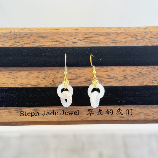 Earrings - Jadeite interlock1