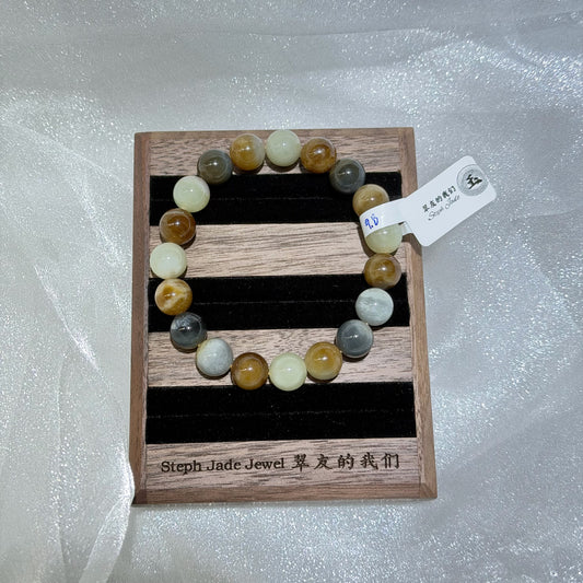 Nephrite Beads Bracelet mix