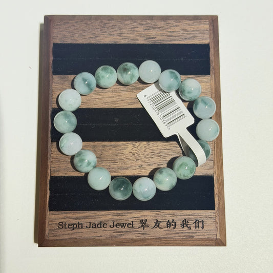 Jadeite Beads Bracelet - with piaohua