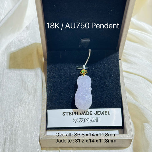 18K Pendent - Cabbage
