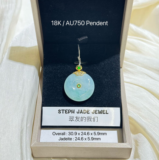 18K Pendent - D Donut