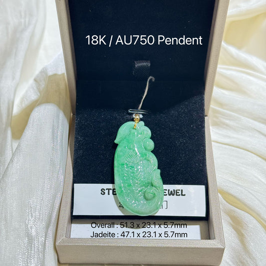 18K Pendent - Fish