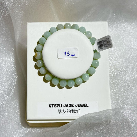 Jadeite Beads Bracelet - FloraGreen