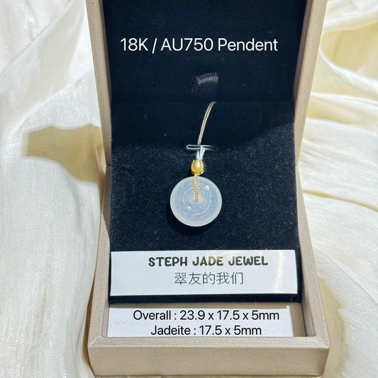 18K Pendent - Icy Donut