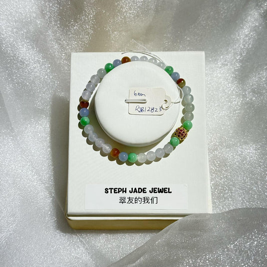 Jadeite Beads Bracelet - Mixture Jadeite