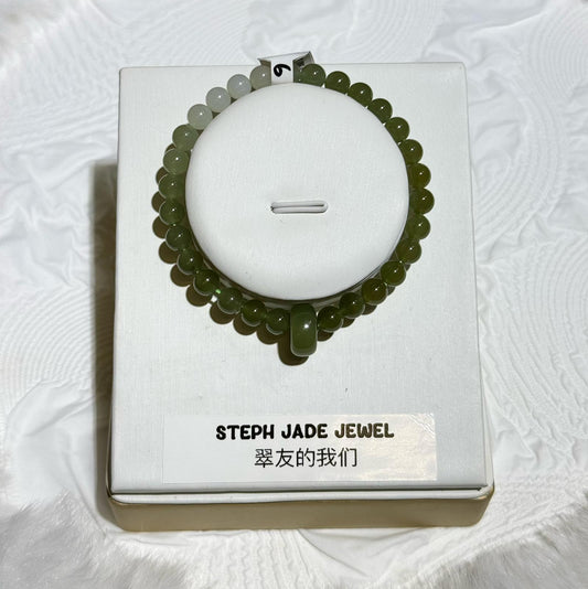 Nephrite Beads Bracelet - LoopG