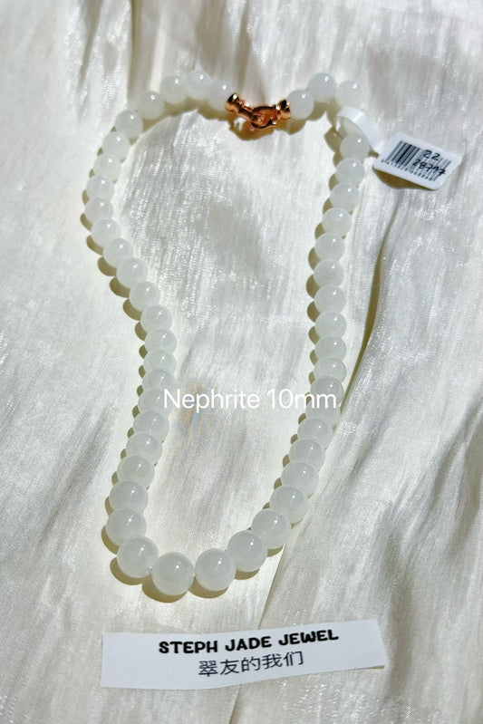 Beads Necklace- White