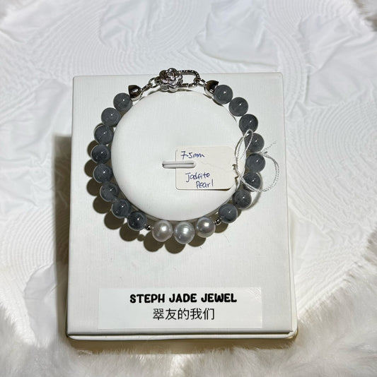 Jadeite Beads Bracelet - Wuji