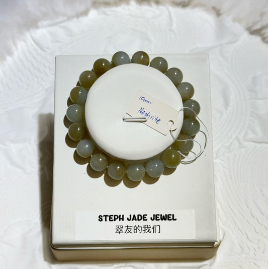 Nephrite Beads Bracelet - Y
